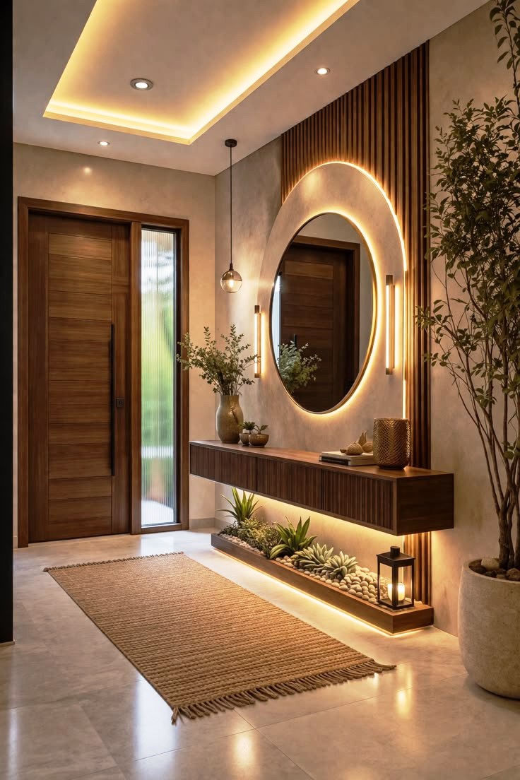 Luxury wardrobe interior design with sliding doors